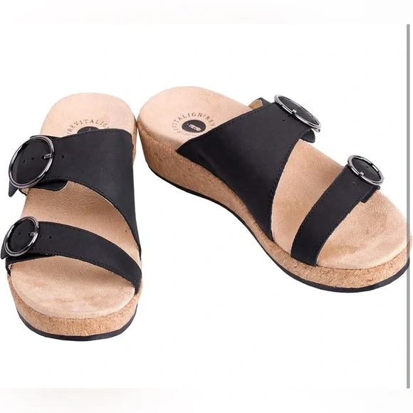 REVITALIGN Black Sandals - Picture 6 of 7